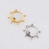 GOTHIC SKULL SPIKE FRAME 316L SURGICAL STEEL EARRING